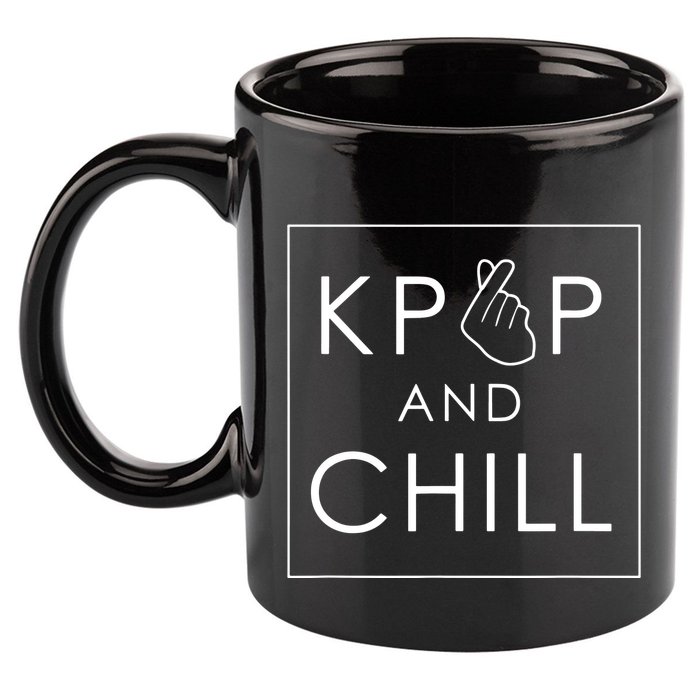 Kpop And Chill Cute Music 11oz C Handle Ceramic Mug