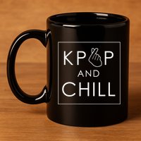 Kpop And Chill Cute Music 11oz C Handle Ceramic Mug