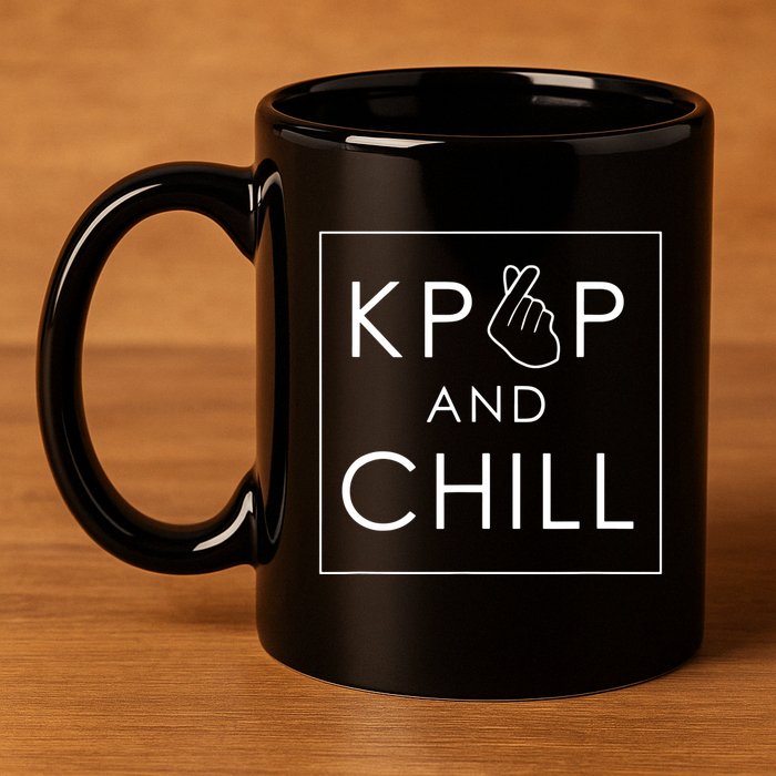 Kpop And Chill Cute Music 11oz C Handle Ceramic Mug