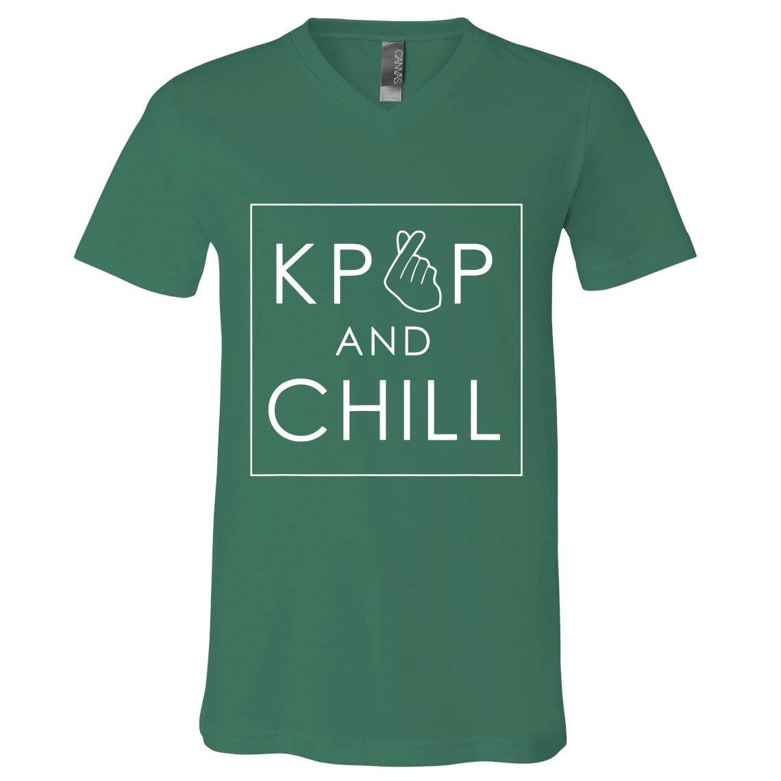Kpop And Chill Cute Music V-Neck T-Shirt