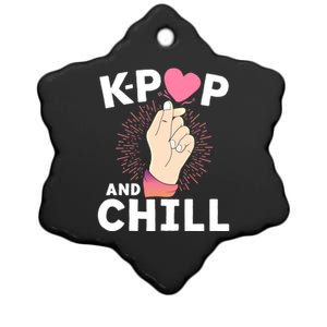 Kgiftpop And Chill Finger Heart Korean Kpop Merchandise Meaningful Gift Ceramic Star Ornament