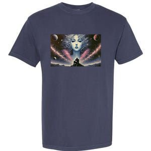 Knight And Cosmic Goddess Garment-Dyed Heavyweight T-Shirt