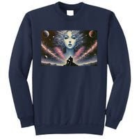 Knight And Cosmic Goddess Sweatshirt