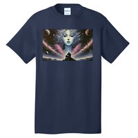 Knight And Cosmic Goddess Tall T-Shirt