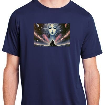 Knight And Cosmic Goddess Adult ChromaSoft Performance T-Shirt