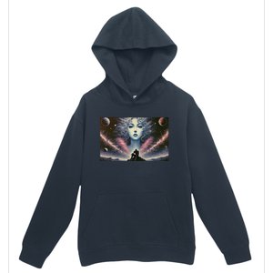 Knight And Cosmic Goddess Urban Pullover Hoodie