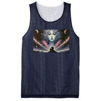 Knight And Cosmic Goddess Mesh Reversible Basketball Jersey Tank