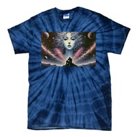 Knight And Cosmic Goddess Tie-Dye T-Shirt