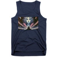 Knight And Cosmic Goddess Tank Top