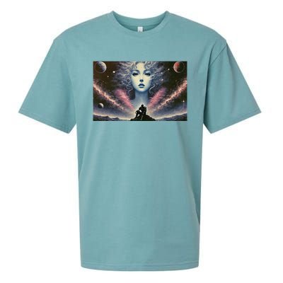 Knight And Cosmic Goddess Sueded Cloud Jersey T-Shirt