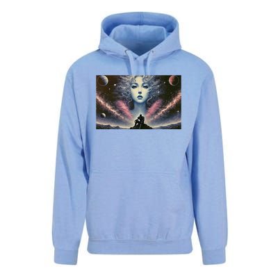 Knight And Cosmic Goddess Unisex Surf Hoodie