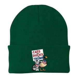 Kittens And Ducks For Trump Cats And Ducks For Trump 2024 Knit Cap Winter Beanie