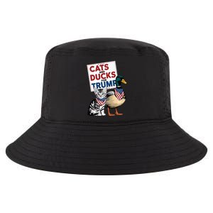 Kittens And Ducks For Trump Cats And Ducks For Trump 2024 Cool Comfort Performance Bucket Hat