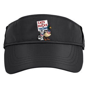 Kittens And Ducks For Trump Cats And Ducks For Trump 2024 Adult Drive Performance Visor