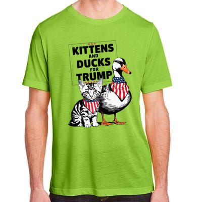 Kittens And Ducks For Trump Kittens For Trump Cats Adult ChromaSoft Performance T-Shirt