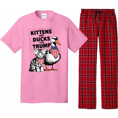 Kittens And Ducks For Trump Kittens For Trump Cats Pajama Set