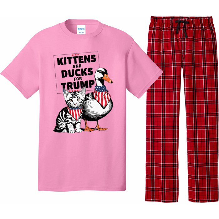 Kittens And Ducks For Trump Kittens For Trump Cats Pajama Set