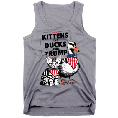 Kittens And Ducks For Trump Kittens For Trump Cats Tank Top