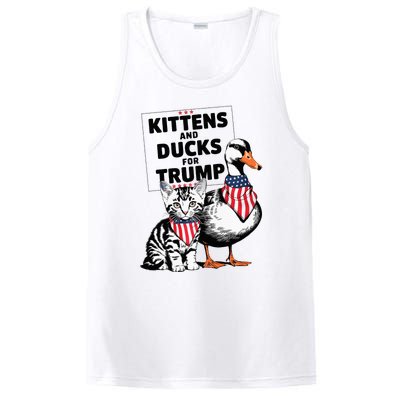 Kittens And Ducks For Trump Kittens For Trump Cats PosiCharge Competitor Tank