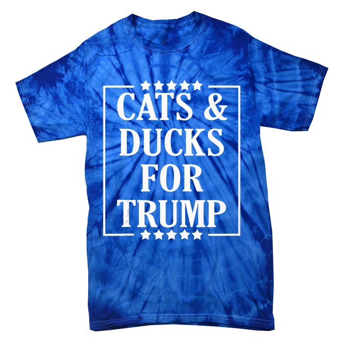 Kittens And Ducks For Trump Cats And Ducks For Trump 2024 Tie-Dye T-Shirt