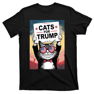 Kittens And Ducks For Trump 2024 Cats For Trump Vance 2024 Gifft T-Shirt