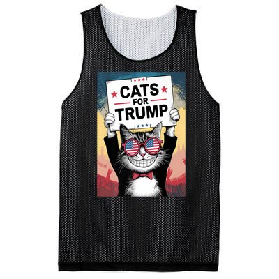 Kittens And Ducks For Trump 2024 Cats For Trump Vance 2024 Gifft Mesh Reversible Basketball Jersey Tank