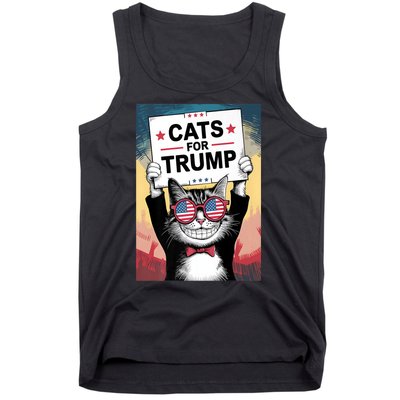 Kittens And Ducks For Trump 2024 Cats For Trump Vance 2024 Gifft Tank Top