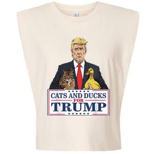 Kittens And Ducks For Trump Garment-Dyed Women's Muscle Tee