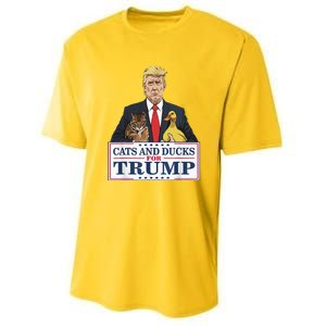 Kittens And Ducks For Trump Youth Performance Sprint T-Shirt