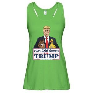 Kittens And Ducks For Trump Ladies Essential Flowy Tank