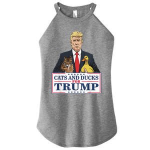 Kittens And Ducks For Trump Women's Perfect Tri Rocker Tank