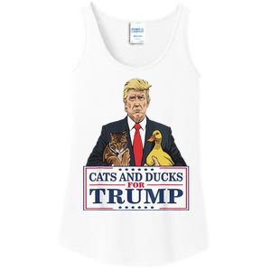 Kittens And Ducks For Trump Ladies Essential Tank