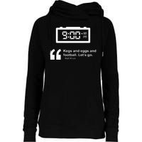 Kegs And Eggs And Football Womens Funnel Neck Pullover Hood