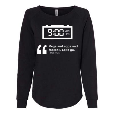 Kegs And Eggs And Football Womens California Wash Sweatshirt