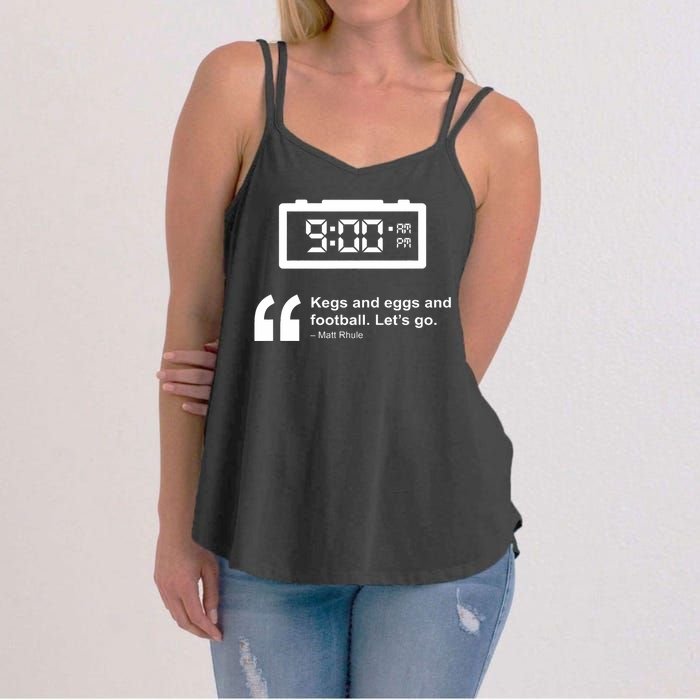 Kegs And Eggs And Football Women's Strappy Tank