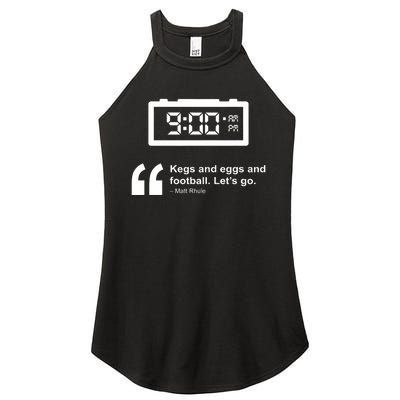 Kegs And Eggs And Football Women's Perfect Tri Rocker Tank