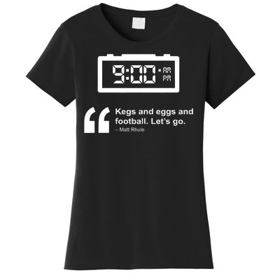 Kegs And Eggs And Football Women's T-Shirt