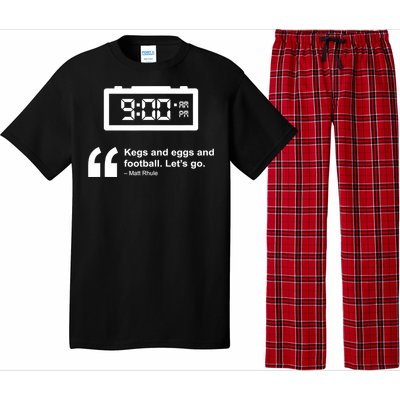 Kegs And Eggs And Football Pajama Set