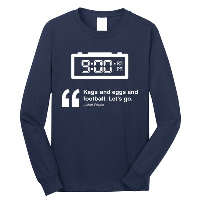 Kegs And Eggs And Football Long Sleeve Shirt