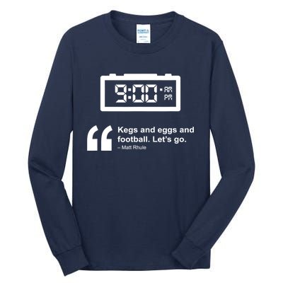 Kegs And Eggs And Football Tall Long Sleeve T-Shirt