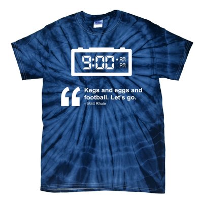 Kegs And Eggs And Football Tie-Dye T-Shirt