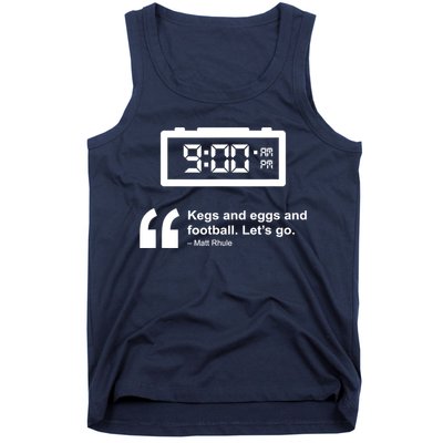 Kegs And Eggs And Football Tank Top