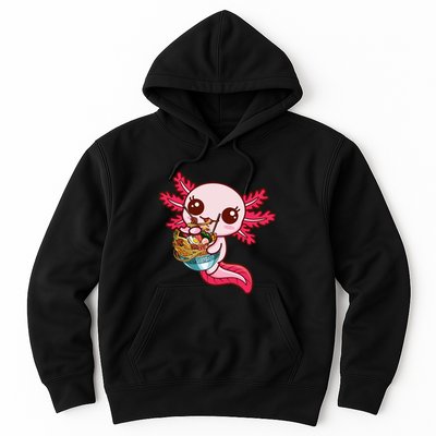 Kawaii Axolotl Eat Ra Japanese Anime Noodles Girls Hoodie