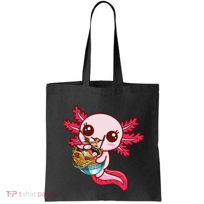 Kawaii Axolotl Eat Ra Japanese Anime Noodles Girls Bag