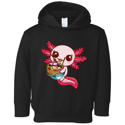 Kawaii Axolotl Eat Ra Japanese Anime Noodles Girls Toddler Hoodie