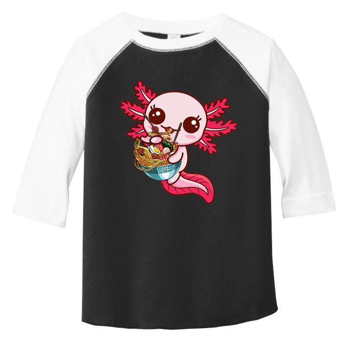 Kawaii Axolotl Eat Ra Japanese Anime Noodles Girls Toddler Fine Jersey T-Shirt