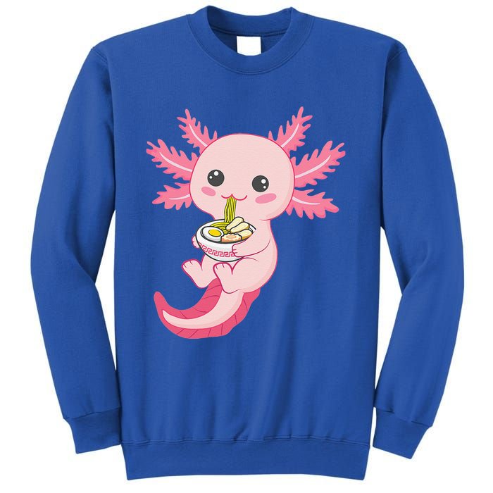 Kawaii Axolotl Eating Ramen Noodles Anime Sweatshirt