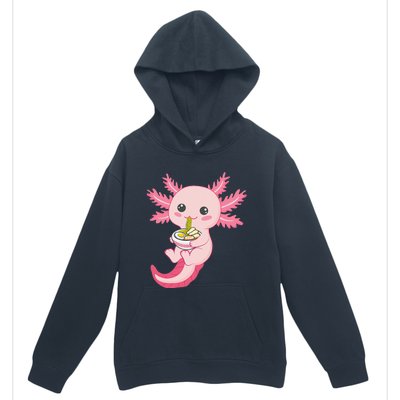 Kawaii Axolotl Eating Ramen Noodles Anime Urban Pullover Hoodie