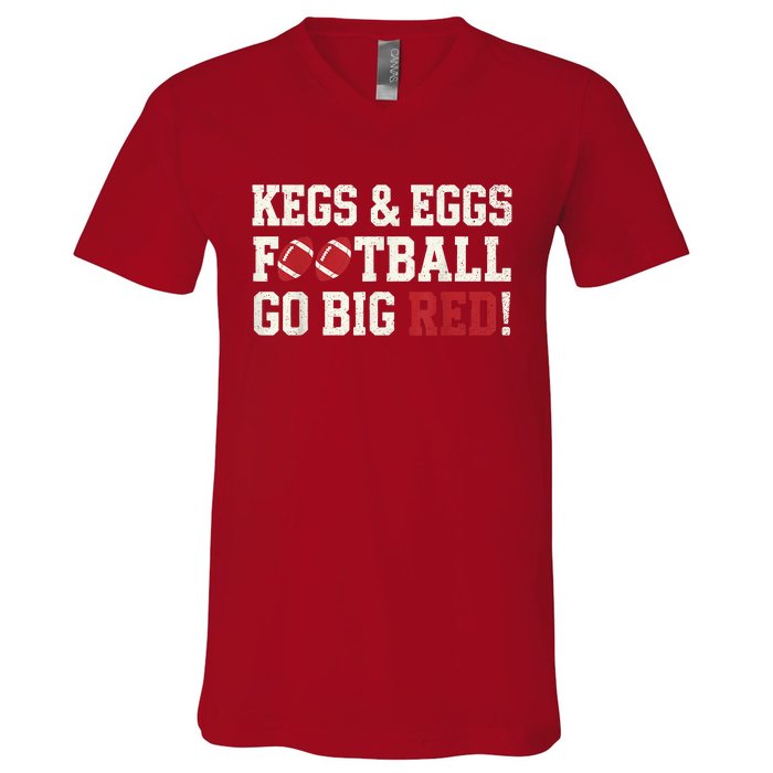 Kegs And Eggs V-Neck T-Shirt