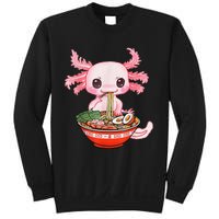 Kawaii Axolotl Eating Ra Noodles Anime Gift Sweatshirt